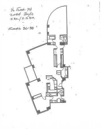 Harbor Club Floor Plan Half Floor